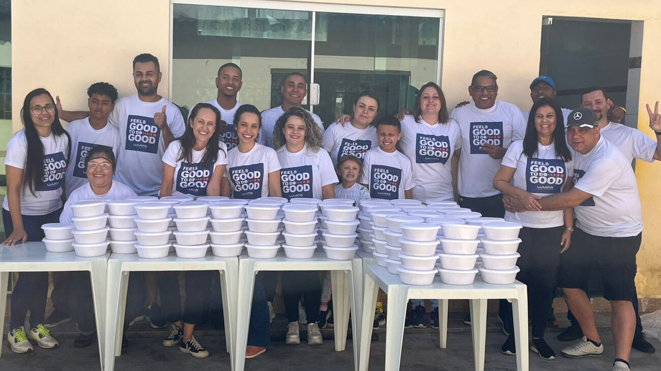 Bild des Teams von Luvata São Paulo bei „Feels Good to Do Good“-Aktivitäten
